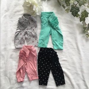 Lot of ruffle bottom leggings